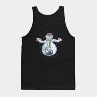 Aromantic Fire Occult Bottle LGBT Aro Pride Flag Tank Top